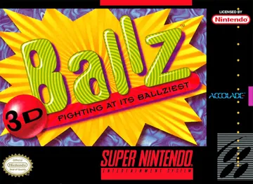 Ballz 3D - Fighting at Its Ballziest (USA) box cover front